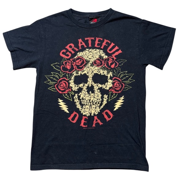 Zion Rootswear Other - VTG Grateful Dead Skull Roses Lightning Bolt Black T Shirt‎ Zion Size S